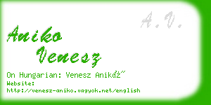 aniko venesz business card